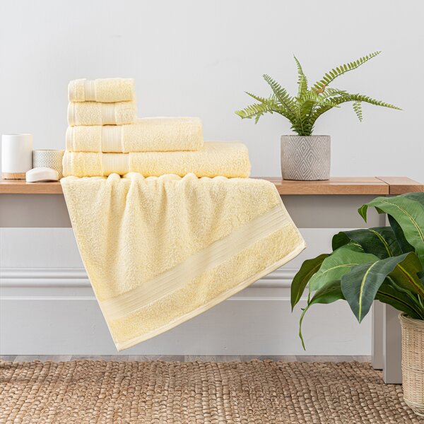 Lemon Egyptian Cotton Towel Lemon Yellow