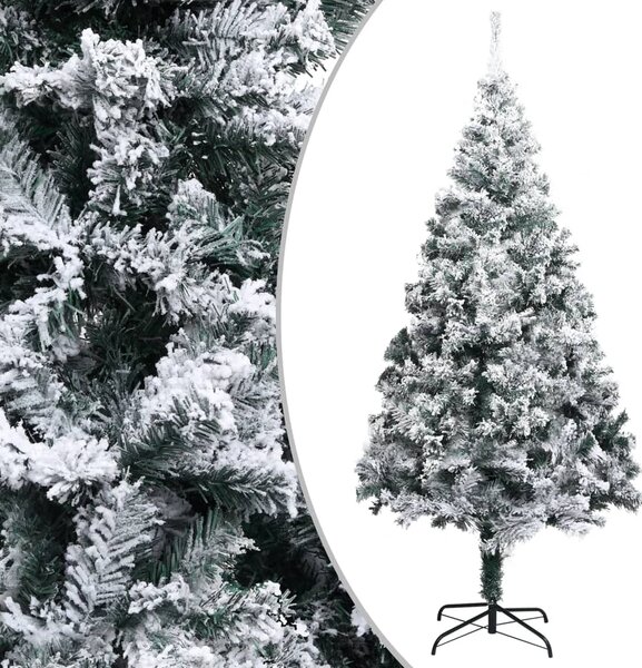 Artificial Green Flocked Christmas Tree