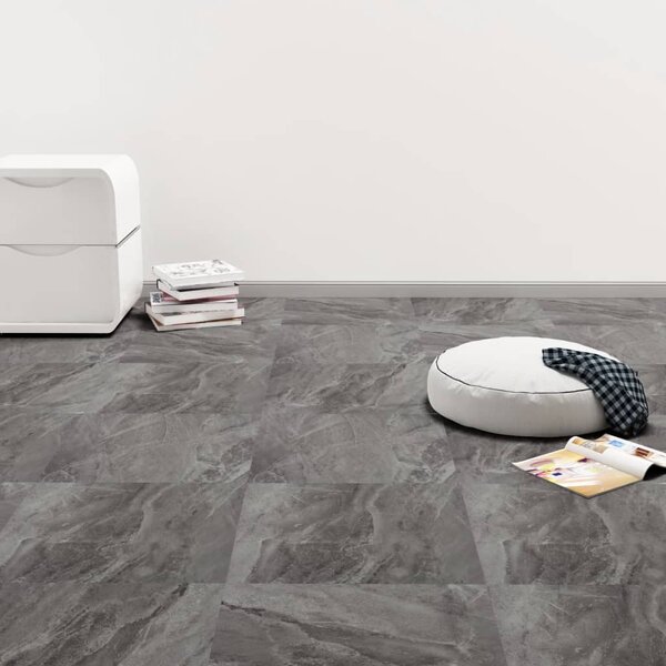 Self-adhesive PVC Flooring Planks 5.11 m² Black with Pattern