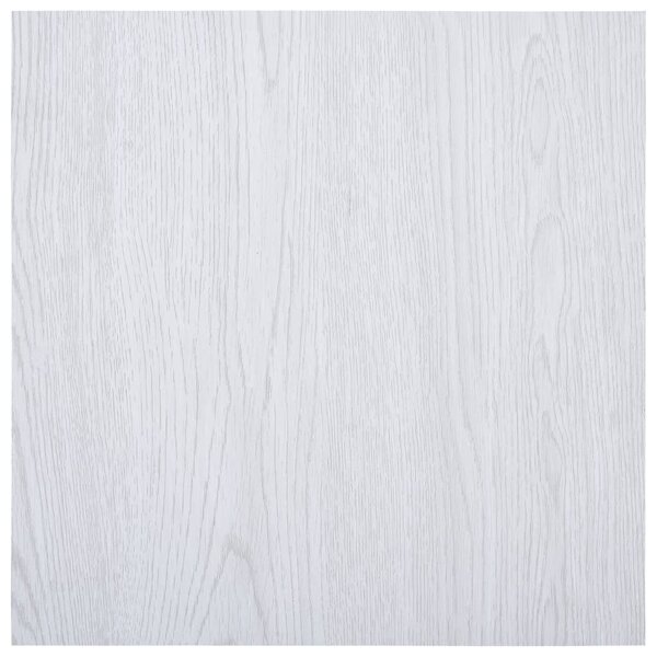 Self-adhesive Flooring Planks 5.11 m² PVC White