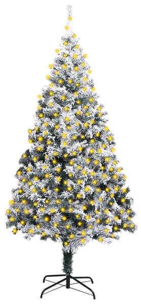 Artificial LED Flocked Snow Christmas Tree