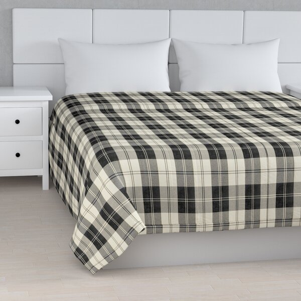 Stripe quilted throw