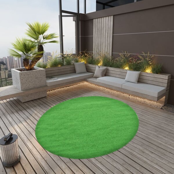 Artificial Grass with Studs Dia.170 cm Green Round