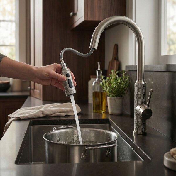 Kitchen faucet Rea Master Brush Nickel