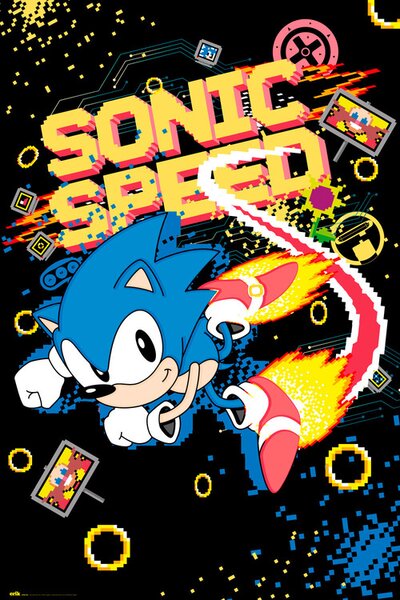 Poster Sonic the Hedgehog - Speed, (61 x 91.5 cm)