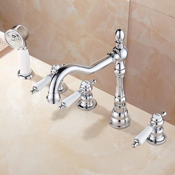 Brass Chrome Bathtub Tap & Hand Shower Set