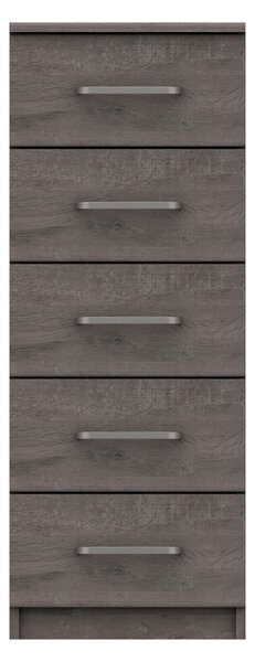 Parker Tall 5 Drawer Chest Grey