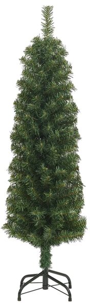 Slim Artificial Christmas Tree with Stand Green 120 cm PVC