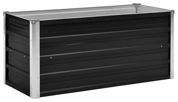 Garden Raised Bed Anthracite 100x40x45 cm Galvanised Steel