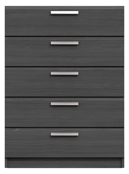 Piper 5 Drawer Chest Grey