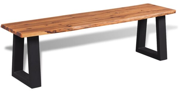 Bench Solid Acacia Wood 145 cm