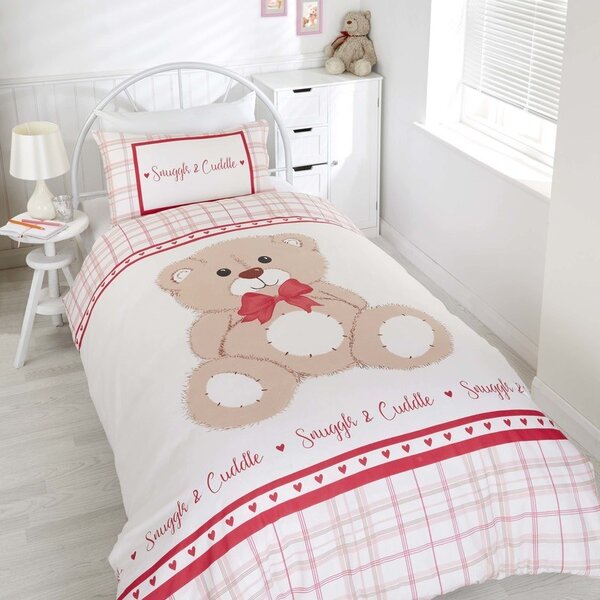 Snuggle and Cuddle Childrens Bedding Red