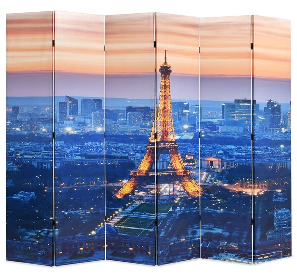 Folding Room Divider 228x170 cm Paris by Night