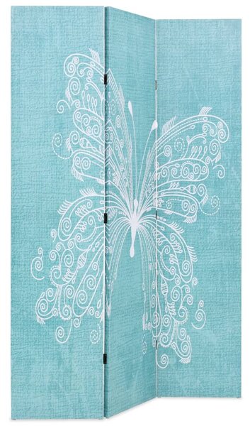 Folding Room Divider 120x170 cm Butterfly Blue