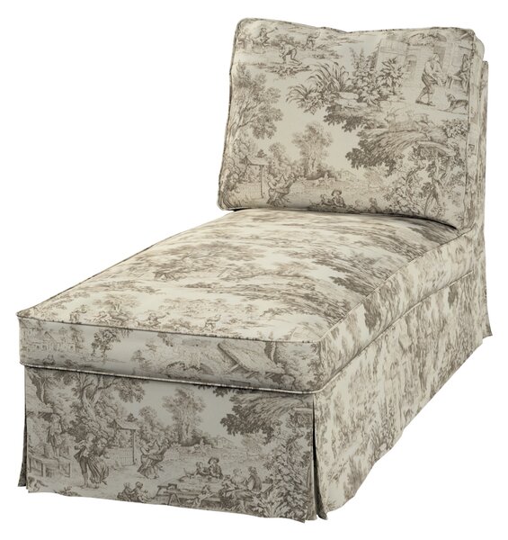 Ektorp chaise longue cover (with a straight backrest)