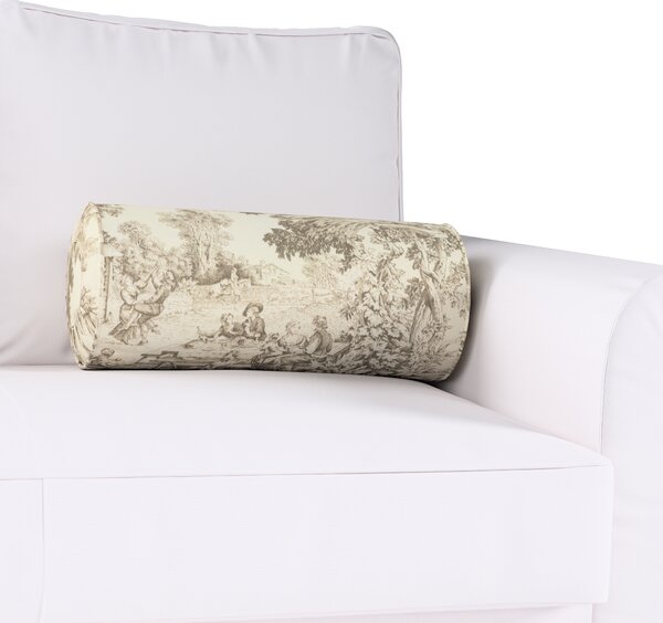 Bolster cushion with pleats