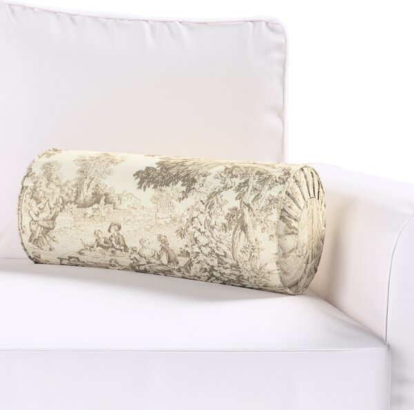 Bolster cushion with pleats