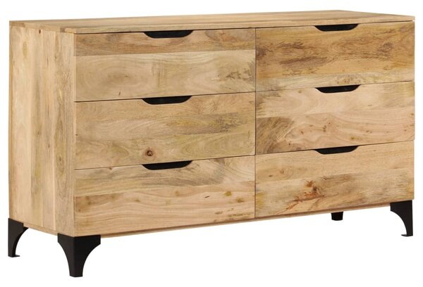 Drawer Cabinet Solid Mango Wood 140x46x77 cm