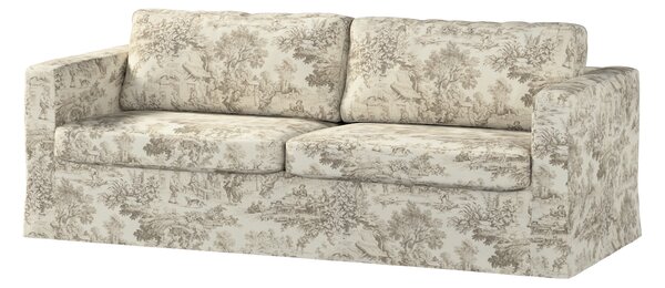 Floor length Karlstad 3-seater sofa cover