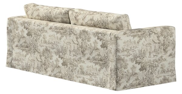 Floor length Karlstad 3-seater sofa cover