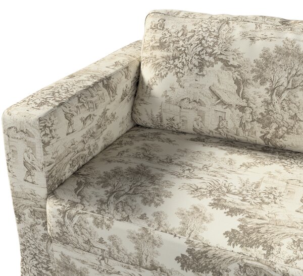 Floor length Karlstad 3-seater sofa cover