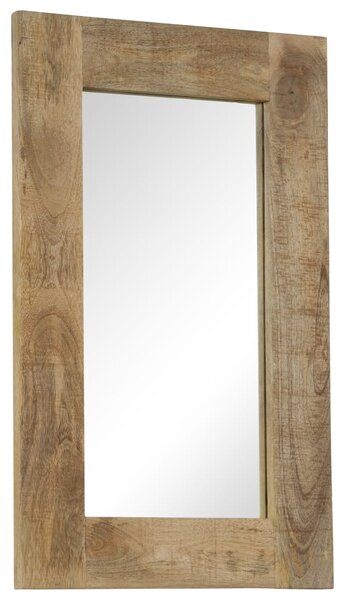 Mirror Solid Mango Wood 50x80 cm