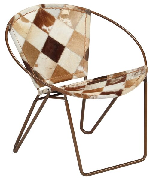 Chair Diamond Brown Real Leather