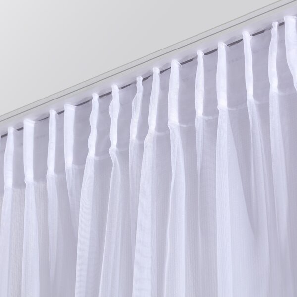 Pencil pleat voile/net curtain