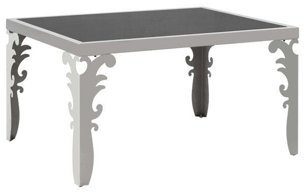 Mirrored Coffee Table Stainless Steel and Glass 80x60x44 cm