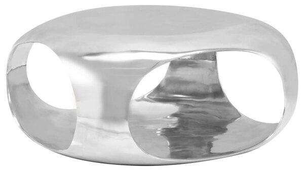 Coffee Table Casted Aluminium 70x70x32 cm Silver