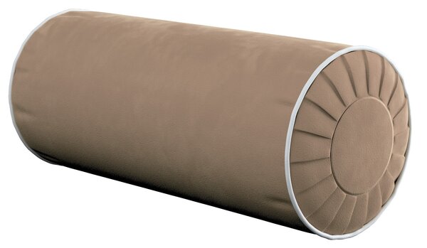 Bolster cushion with pleasts and piping