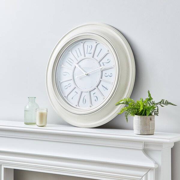 Classic 60cm Wall Clock Cream Cream