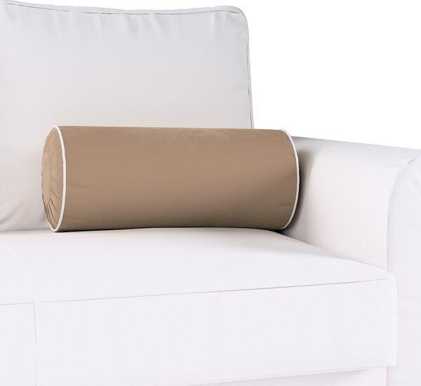 Bolster cushion with pleasts and piping