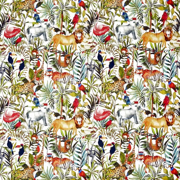 Prestigious Textiles King Of The Jungle Digital Fabric Safari