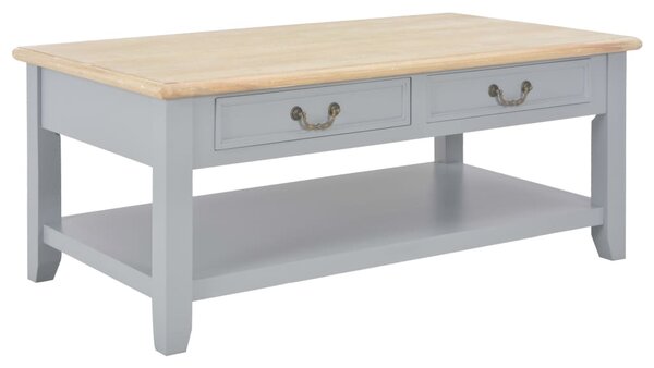 Coffee Table Grey 100x55x40 cm Wood