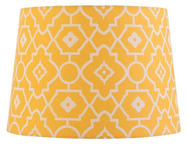 Patterned Tapered Lamp Shade - Yellow