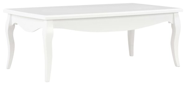 Coffee Table White 110x60x40 cm Solid Pine Wood