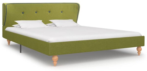Bed Frame Green Fabric 135x190 cm 4FT6 Double