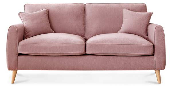 Comfy Ada Chenille 3 Seater Sofa | Modern Grey Green Gold Blue Pink Living Room Settee | Upholstered Fabric Large Lounge Couch Roseland Furniture UK