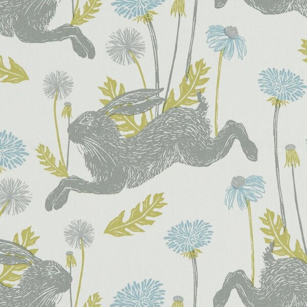 Clarke & Clarke March Hare Fabric Mineral