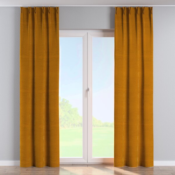 Double pinch pleat curtain