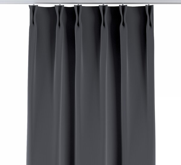 Double pinch pleat curtain