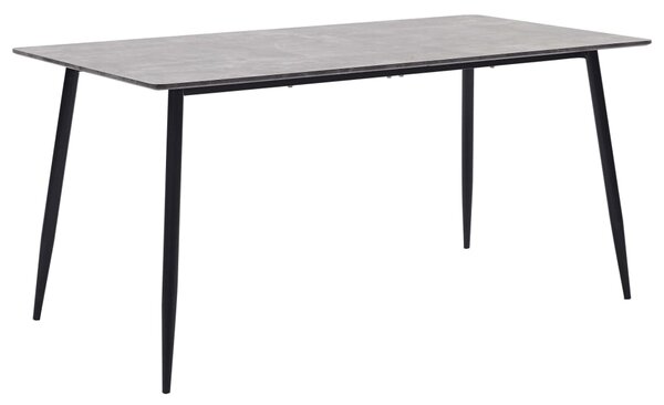 Dining Table Grey 160x80x75 cm MDF