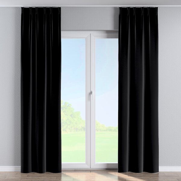Double pinch pleat curtain