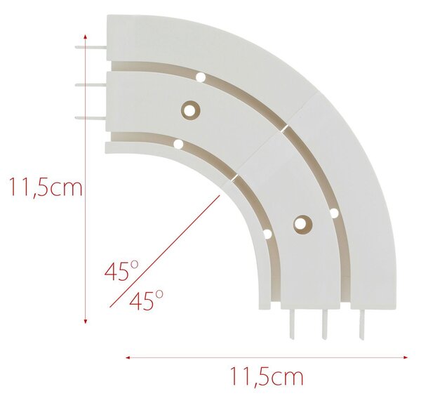 Duo Curtain Track Arch (Mid-section Arch)