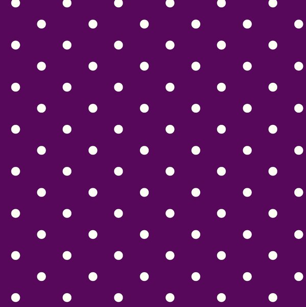 By the Metre Mauve Dotty PVC Purple/White