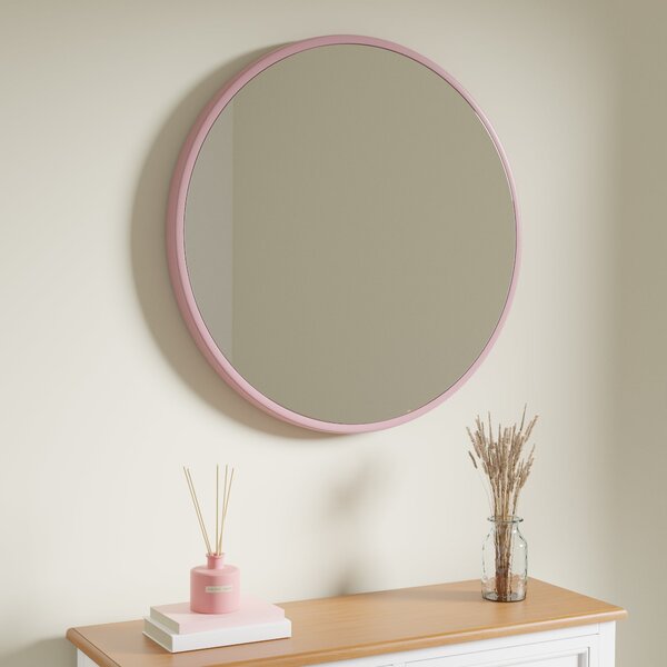 Elements Round Wall Mirror 55cm Blush Blush