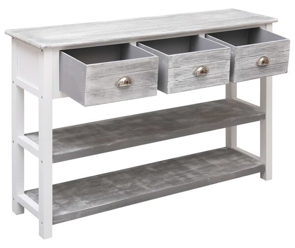 Sideboard Antique Grey 115x30x76 cm Wood