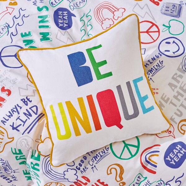 Born To Be You / Be Unique Cushion MultiColoured