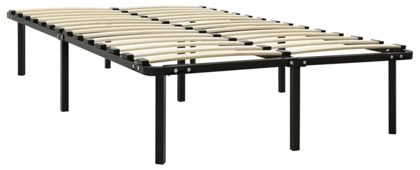 Bed Frame without Mattress Black Metal 140x200 cm